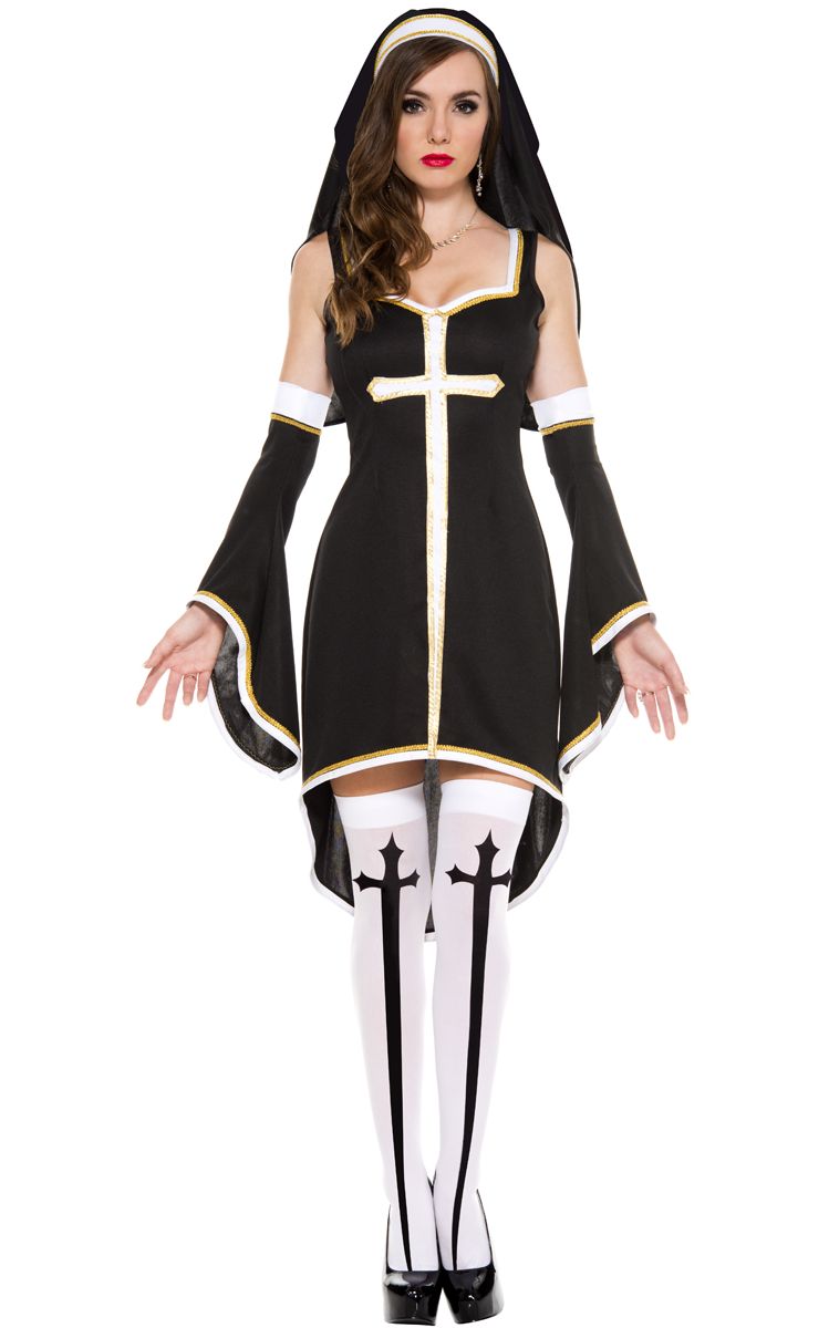 F1565 Women’s Sinfully Hot Nun Costume